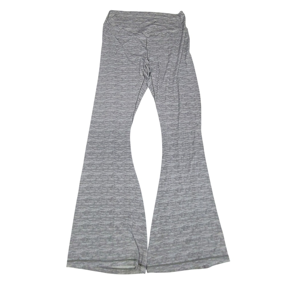 Hollister Gilly Hicks Gray Space Dye Flare Leggings Pants Yoga Gym Athletics